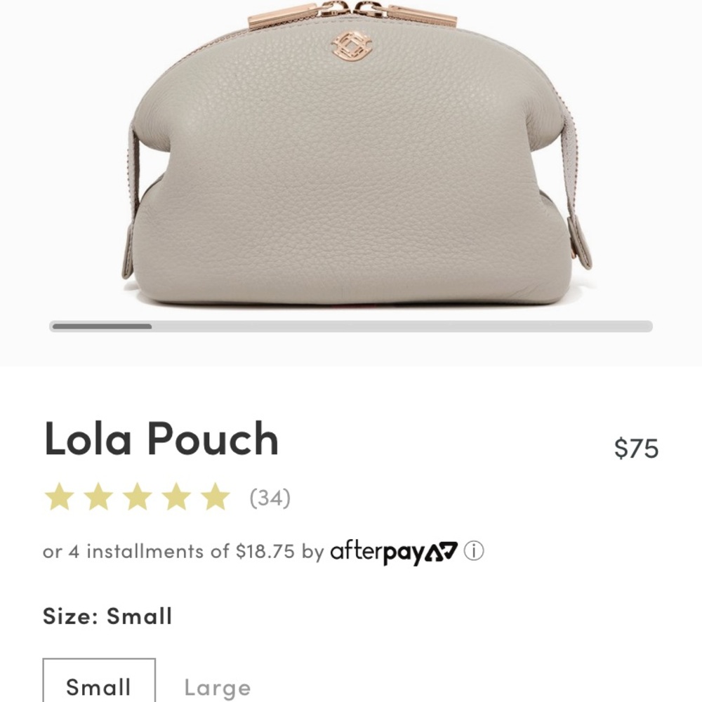 Danger Dover, Lola Pouch NWT small bone leather
